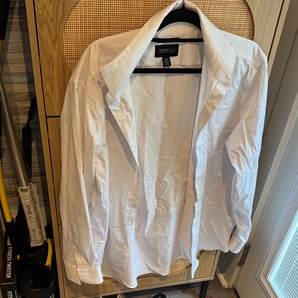 Kenneth Cole Crisp White Dress Shirt